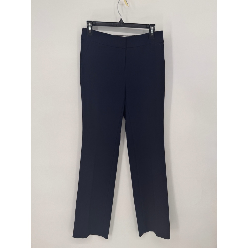 J.Crew Pants Women 2 Navy EUC Edie 365 Straight Leg Stretch Trousers Workwear